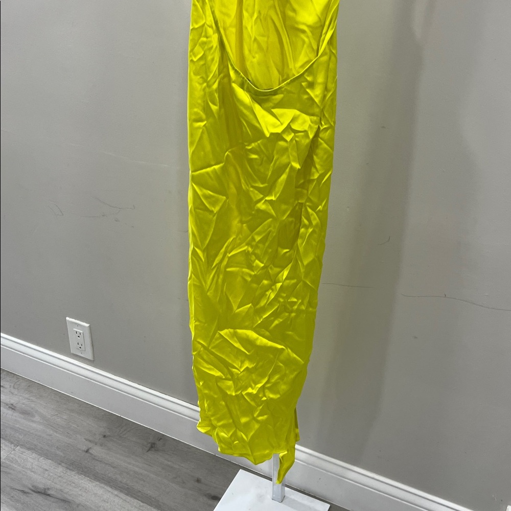 SER.O.YA MARISSA SILK DRESS lime - Picture 8 of 12